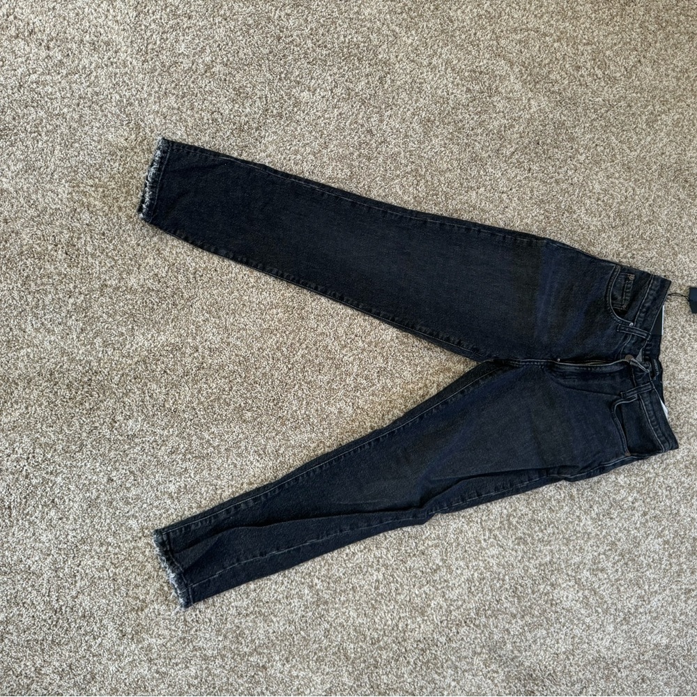 NWT Nobody Denim Kennedy Jean Shadow Black